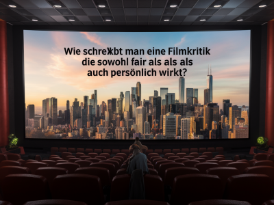 Wie schreibt man eine filmkritik, die sowohl fair als auch persönlich wirkt