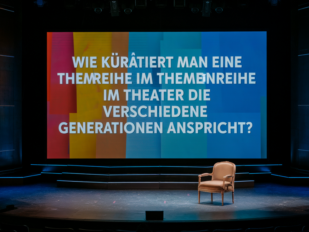 Wie kuratiert man eine themenreihe im theater, die verschiedene generationen anspricht